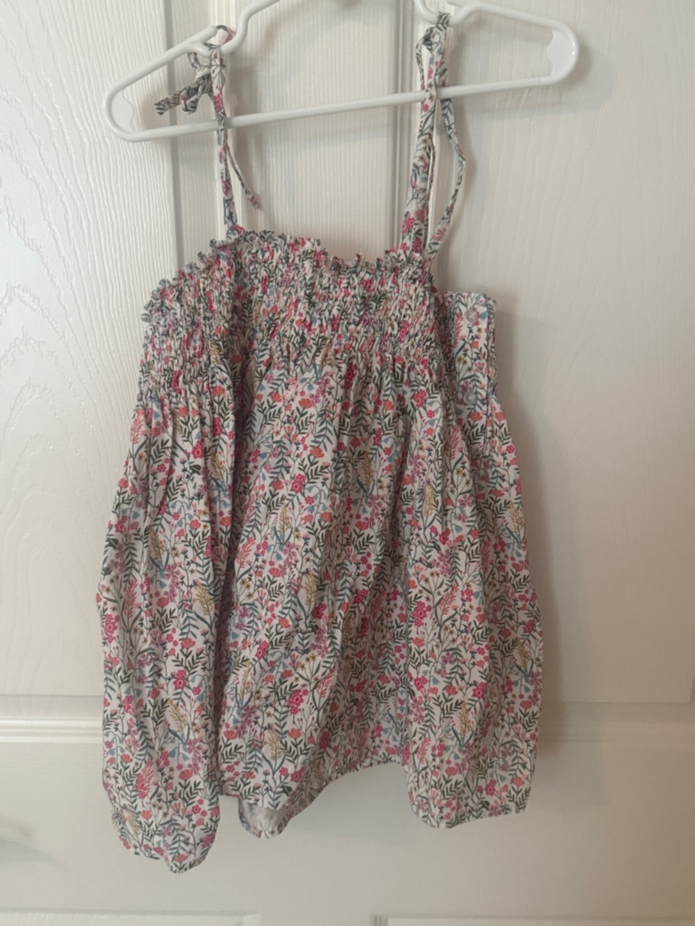 Bella Bliss Girls Floral Smocked Sundress Top - Size 6